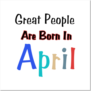 April Birthday Quotes Posters and Art